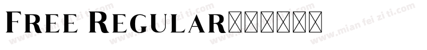 Free Regular字体转换